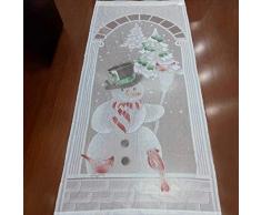 Yunt Decorazioni natalizie Tende, pupazzo di neve Blackout Living Room Bedroom Tende per tende