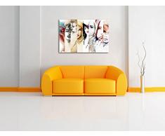 Acconciature, pittura su tela, Immagini XXL completamente incorniciate con grandi cornici di cuneo, foto muro Stampa artistica con cornice, più economico di pittura o di un dipinto a olio, non un manifesto o un cartello, Leinwand Format:60x40 cm