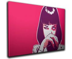 Canvas Locandina del film Pulp Fiction di Quentin Tarantino, stampa su tela, decorazione artistica da parete, 02 A3, 40 cm x 30 cm