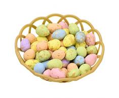 Bebliss, uova di Pasqua colorate, uova di schiuma, ornamenti decorativi da appendere, per fai da te, artigianato, decorazioni pasquali