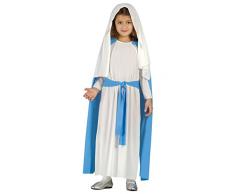 Costume Vergine Maria presepe Natale bambina taglia 7-9 anni