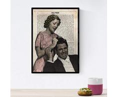 Nacnic Manifesto verità orribile 2. Schede cinematografiche antiche di Hollywood. Design Vintage Cinema con definizioni. Dimensione A4 con Telaio