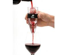 Bar Amigos® Premium Wine Aerator Aeratore Per Vino - Globalmente BREVETTATO Triple Action Design - Utilizzato da Amanti Del Buon Vino Esperti Sommelier e Ristoranti del Mondo- Set Include banco di mostra, Borsa Viaggi & Gift Box