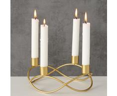 Boltze Portacandele per candela, candelabro, grande, candelabro, decorazione da tavolo, moderno, portacandele decorativo, 21 x 21 x 9 cm