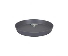 Elho Loft Urban Saucer Round Sottovaso, Nero, 30 CM