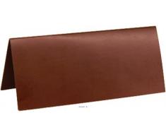 Artificiali - Segna posto x10 Cioccolato in cartone 3 x 7 cm - Scegli il tuo colore: Cioccolato