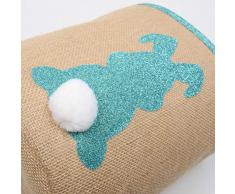 Amosfun Cestino Del Coniglietto di Pasqua Cestino Uova Sacchetti Coniglio Personalizzato Borsa Giocattoli Secchio Tote Bag Stoccaggio Regali Caramelle per Bambine Blu