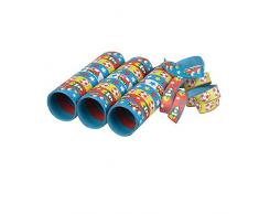 Amscan – 350233 – 3 stelle filanti Razzi – Stelle – Palloncini – 14 mm x 4 m