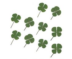 vsilay 10 pz mini secchi quattro foglie trifoglio resina riempitivi sapone candela materiale di riempimento artigianato fai da te accessori UV decorazione domestica, Fiore essiccato