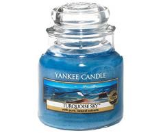 Yankee Candle Candela Piccolo Vaso, Cielo Turchese