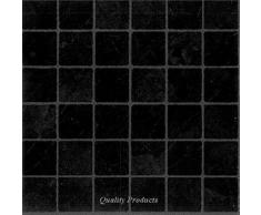 Piastrelle per pavimento in vinile adesive per bagno cucina effetto piastrella nera piccola x88