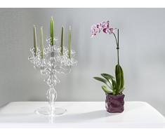 Iplex Design Vittoriale Total Candelabro Centrotavola, Plexiglass/PMMA, 28x25x52 cm