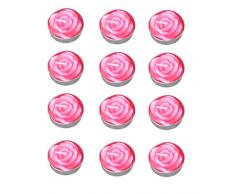 Da.Wa 12pcs/Set candele profumate fatte a mano a forma di fiore di rosa per regali per creare atmosfera