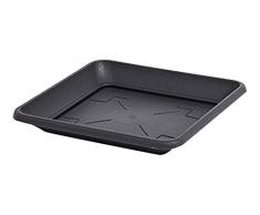 Prosperplast Sottovaso per Piante Terra Quadrato 42L, 41 x 41 cm, Antracite, 1 pz.