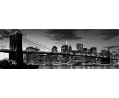 Empire Interactive - Poster rettangolare, soggetto: New York-Ponte di Brooklyn al tramonto, 91,5 x 30,5 cm, con accessori