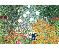 1art1 Gustav Klimt - Giardino Fiorito, 1906-08 Poster Stampa Geante XXL (120 x 80cm)