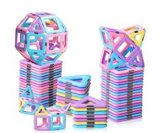 Costruzioni Magnetiche per Bambini 2 3 4 5 6 7 8 Anni 40 Pz Magneti Giochi Bambini Bambina 2 3 4 5 6 Anni Giocattolo Creativi Educativi Regalo Bambina 3 4 5 6 7 8 Anni Compleanno Natale Epifania