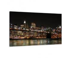 Quadro su tela New York 80 x 60 cm modello nr XXL 4008. I quadri sono montati su telai di vero legno. Stampa artistica intelaiata e pronta da appendere