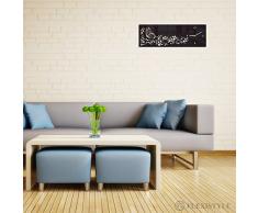 FLEXISTYLE Orologio da Parete Moderno Orizzontale Farfalla in Fiori 20 x 60 cm Salotto Decorativo Silenzioso 3 d