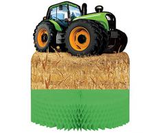 Creative Convertting- Centrotavola Nido dApe 30 x 23 cm Trattore-Tractor Time, Multicolore, 8C318064