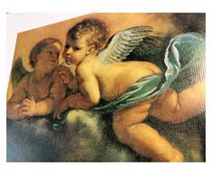 Lnxp Quadro Religioso Angelo Artista Guercino Ikonen Barock look antico 45 x 38 cm Angeli