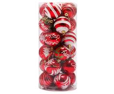 EOZY-Palline Albero di Natale Decorazione da Appendere Casa Christmas in Plastica ModelloA-3