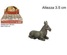 PERSONAGGIO ASINELLO 9 CM PER PRESEPE ADDOBBO NATALIZIO DECORAZIONE NATALE VETRINE