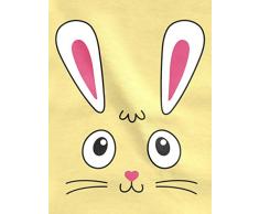Shirtgeil Idea Regalo di Pasqua tenero Coniglietto Pasquale Maglietta Neonato Manica Lunga 12-18 Mesi Celeste