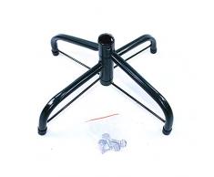 Supporto per Albero Pieghevole Supporto in Metallo per Albero di Natale in Ferro, 50 / 60Cm Staffa per Albero di Natale con Viti Ad Alette, Supporto per Albero di Natale Grande 4 Piedi 50 cm