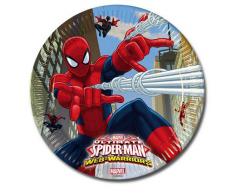 IRPot - KIT N 17 COORDINATO TAVOLA SPIDERMAN WEB WARRIORS ADDOBBI FESTA PARTY UOMO RAGNO