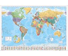 AMBROSIANA GB eye LTD, Mappa del Mondo, Politico, Maxi Poster, 61 x 91,5 cm