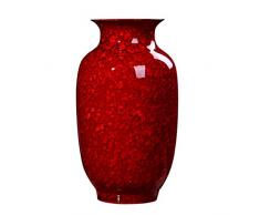 Vasi Vaso in Ceramica Cinese Zucca Feng Shui Vaso Decorazione Creativa casa Soggiorno Mogano Decorazione del Mobile del Vino Decorazioni per Interni (Size : L)