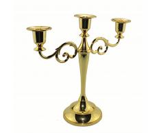 Sziqiqi Candeliere Nozze, Candeliere candelabro in Lega di Zinco, Candeliere della Cena a lume di Candela, Ornamento casa Creativo, Oro