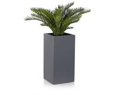 Fioriera in Fibra di Vetro TORRE, grigiore, superficie opaca