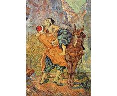 1art1 Vincent Van Gogh Poster XXL Il Buon Samaritano Secondo Delacroix, Dettaglio 1890 Stampa Geante 120x80 cm
