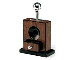 EGOIST - Cigar Cutter I Tagliasigari Ghigliottina I A Molla I Disegno Elegante I Alta QualitÃ I In Legno I Professionale I Da Tavolo - Marrone