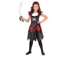 Smiffys 32341M Costume Carnevale Halloween Capitan Pirata, Bambina (M)