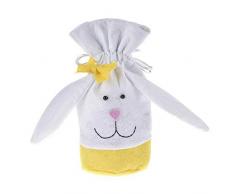 Coniglietto pasquale Candy Bag Drawstring sacchetto regalo, sacchetti per feste/Candy Bags, per Pasqua, matrimonio, compleanno, feste. Gelb