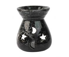 KSFBHC Bruciatori di Olio Candela Aromaterapia Forno in Ceramica Profumo di Lavanda Profumo Diffusore Regalo Decorazione della casa (Color : Brown)
