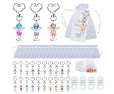 GOLDNICE 20 Pezzi Angioletti Bomboniere Matrimonio per Comunione, Cresima, Battesimo, Nascita, Segnaposto Prima Comunione Maschio, Bimba, Bimbo, Ragazza, Femmina, Inviti, Natale, con Piccole Campane