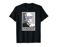 Socrates - Maglietta in stile poster greco antico Maglietta