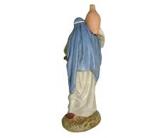 Ferrari & Arrighetti Statuine presepe: Pastorella con brocca linea Martino Landi per presepe da cm 10