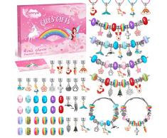 Bancyer Regalo Bambina 5-12 Anni, Crea Braccialetti Bambina, Giochi Bambina 6 8 Anni Femmina, Kit Braccialetti Fai Da Te Bambina, Gioielli Bambina 8 Anni Idee Regalo Compleanno, Regali Natale Bambina