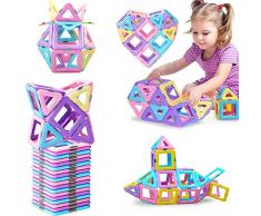38 Pezzi Costruzioni Magnetiche per Bambini 3 4 5 6 7 8 Anni Giochi Educativo Magneti Compleanno Natale Ottima Idea Regalo