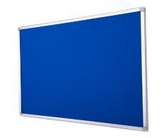 Bi-Office FA0343790 Earth-It Bacheca con Superficie di Feltro con Cornice in Alluminio, 900x600, Blu