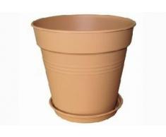 Elho Green Basics Vaso da Coltura, Mild Terra, 19 cm