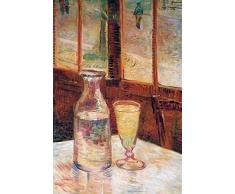 Vincent Van Gogh - Natura Morta con Assenzio, 1887 Poster Stampa Geante XXL (120 x 80cm)