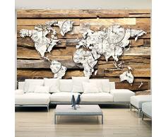 murando Carta da parati 350x256 cm Fotomurali in TNT Murale alla moda Decorazione da Muro XXL Poster Gigante Design Carta per pareti Mappa del mondo k-A-0028-a-d