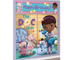 Amscan - Decorazione da Parete per Feste di Compleanno, Motivo: Dottoressa Peluche