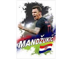Calcio - Mario Mandzukic Croazia Poster Stampa Geante XXL (120 x 80cm)